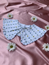 Load image into Gallery viewer, Upcycled Collar in Blue and Yellow Floral Print
