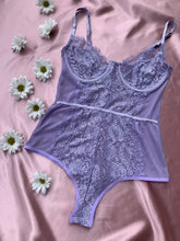 Load image into Gallery viewer, Lace Lilac Purple One Piece
